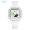 Multifunctional Electronic Jelly Silicone Watch For Students Square Dial Plastic Case And Mirror