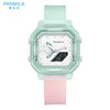 Multifunctional Electronic Jelly Silicone Watch For Students Square Dial Plastic Case And Mirror
