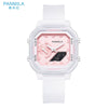 Multifunctional Electronic Jelly Silicone Watch For Students Square Dial Plastic Case And Mirror