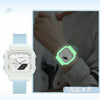 Multifunctional Electronic Jelly Silicone Watch For Students Square Dial Plastic Case And Mirror