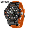 Multifunctional Electronic Sports Watch For Students Tpu Zinc Alloyabs Acrylic Mirror Round Dial
