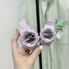 Multifunctional Electronic Watch For Couples And Students With Plastic Mirror Silicone Case And Strap Luminous Waterproof Casual Style