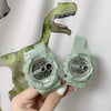 Multifunctional Electronic Watch For Couples And Students With Plastic Mirror Silicone Case And Strap Luminous Waterproof Casual Style