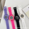 Multifunctional Electronic Watch Plastic Case Silicone Strap Sports Style Universal Gender