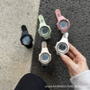 Multifunctional Electronic Watch Silicone Strap Plastic Case For Teenagers Sports Waterproof Luminous Alarm