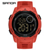 Multifunctional Electronic Waterproof Sports Men's Watch Resin Case And Strap Round Dial