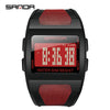 Multifunctional Electronic Waterproof Sports Watch Resin Case Resin Strap Stainless Steel Clasp Round Dial Men's Fashion