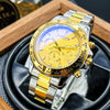Multifunctional Fully Automatic Mechanical Men's Watch With Round Dial Stainless Steel Case And Alloy Strap