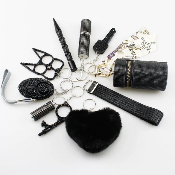Multifunctional Key Pendant Alloy Diamondencrusted Minimalist Luggage Accessories