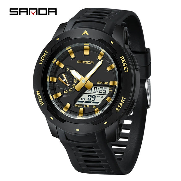 Multifunctional Luminous Electronic Watch For Students Abs Case Tpu Material Round Dial