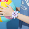 Multifunctional Luminous Electronic Watch Plastic Plexlass Mirror Round Dial Youth Student Candy Color Sports
