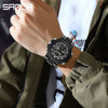 Multifunctional Luminous Men's Student Watch Zinc Alloy Acrylic Mirror Tpu Strap Round Dial