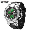 Multifunctional Luminous Men's Student Watch Zinc Alloy Acrylic Mirror Tpu Strap Round Dial