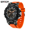 Multifunctional Luminous Men's Student Watch Zinc Alloy Acrylic Mirror Tpu Strap Round Dial