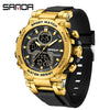 Multifunctional Luminous Men's Student Watch Zinc Alloy Acrylic Mirror Tpu Strap Round Dial