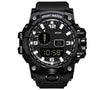 Multifunctional Outdoor Sports Watch Alloy Case Stainless Steel Buckle Round Dial Fashion Style