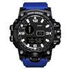 Multifunctional Outdoor Sports Watch Alloy Case Stainless Steel Buckle Round Dial Fashion Style