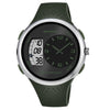 Multifunctional Outdoor Sports Watch Plastic Strap Stainless Steel Clasp Round Dial Resin Case