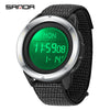 Multifunctional Outdoor Sports Watch Zinc Alloyabs Case Nylon Strap Round Dial Fstn Screen