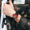 Multifunctional Outdoor Waterproof Electronic Watch Zinc Alloy Case Silicone Strap Round Dial Sporty And Minimalist Style For Men And Women