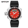 Multifunctional Outdoor Waterproof Electronic Watch Zinc Alloy Case Silicone Strap Round Dial Sporty And Minimalist Style For Men And Women