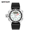 Multifunctional Outdoor Waterproof Electronic Watch Zinc Alloy Case Silicone Strap Round Dial Sporty And Minimalist Style For Men And Women