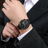 Multifunctional Quartz Movement Casual Men's Watch Alloy Case Ordinary Glass Mirror