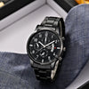 Multifunctional Quartz Movement Casual Men's Watch Alloy Case Ordinary Glass Mirror