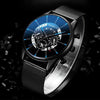 Multifunctional Quartz Movement Men's Watch Alloy Case Stainless Steel Strap Round Dial Leisure Style