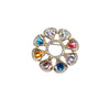 Multifunctional Rhinestone Brooch Zinc Alloy Geometric Electroplating For Women And Unisex