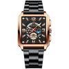 Multifunctional Sports Watch Metal Stainless Steel Round Waterproof Luminous