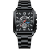 Multifunctional Sports Watch Metal Stainless Steel Round Waterproof Luminous