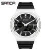 Multifunctional Sports Waterproof Electronic Watch Tpu Strap Abs Case Mineral Reinforced Glass Mirror Round Dial Universal Fashion