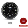 Multifunctional Starry Sky Alloy Car Dashboard Luminous Quartz Clock