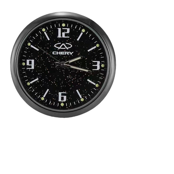 Multifunctional Starry Sky Alloy Car Dashboard Luminous Quartz Clock