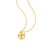 Multifunctional Twowear Love Fourleaf Clover Necklace For Women Titanium Steel Geometric Design