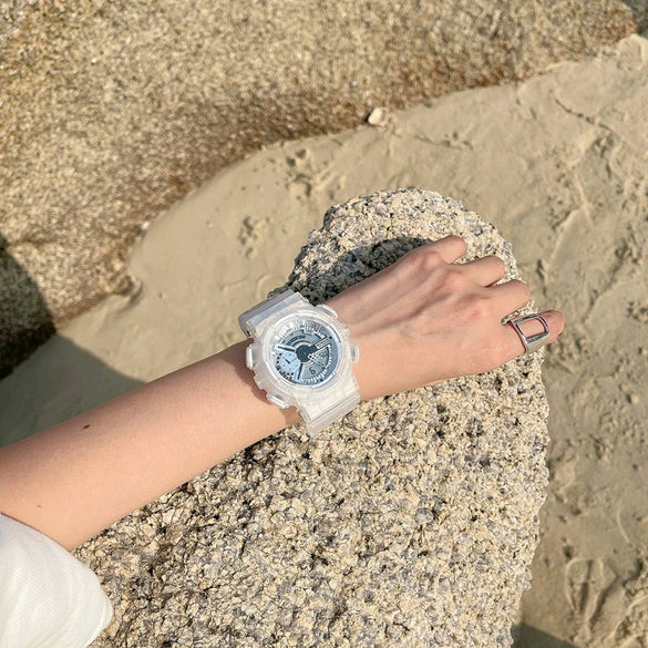 Multifunctional Unicorn Electronic Watch Plastic Case Plastic Mirror Silicone Strap Leisure Style Waterproof For Students