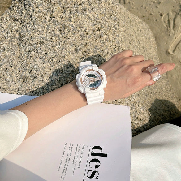 Multifunctional Unicorn Electronic Watch Plastic Case Plastic Mirror Silicone Strap Leisure Style Waterproof For Students