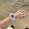 Multifunctional Unicorn Electronic Watch Plastic Case Plastic Mirror Silicone Strap Leisure Style Waterproof For Students