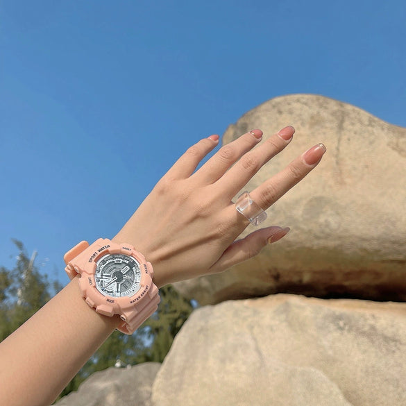 Multifunctional Unicorn Electronic Watch Plastic Case Plastic Mirror Silicone Strap Leisure Style Waterproof For Students