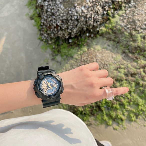 Multifunctional Unicorn Electronic Watch Plastic Case Plastic Mirror Silicone Strap Leisure Style Waterproof For Students