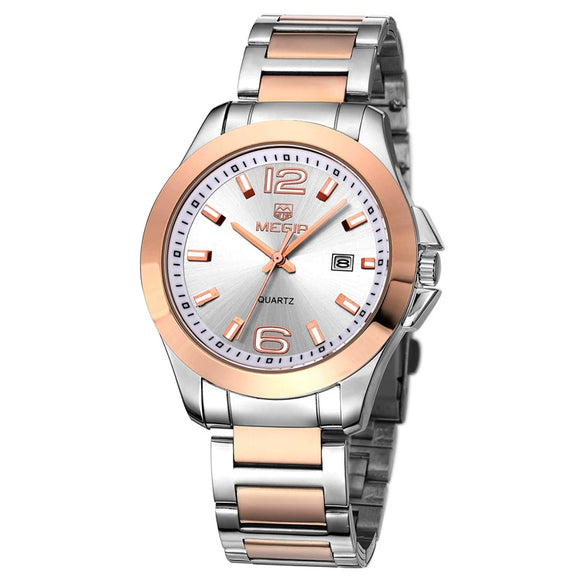Multifunctional Waterproof Quartz Sports Watch For Men And Women Alloy Case Mineral Strengthened Glass Mirror Steel Belt And Real Belt Round Dial