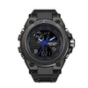 Multifunctional Waterproof Sports Watch Silicone Strap Metal Case Round Dial