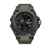 Multifunctional Waterproof Sports Watch Silicone Strap Metal Case Round Dial