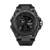 Multifunctional Waterproof Sports Watch Silicone Strap Metal Case Round Dial