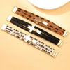Multilayer Leather Widebrim Bracelet Alloy Geometric Electroplating Unisex