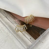 Multilayer Metal Alloy Ear Ring For Women With Electroplating Treatment Elegant Light Luxury Highend Sense
