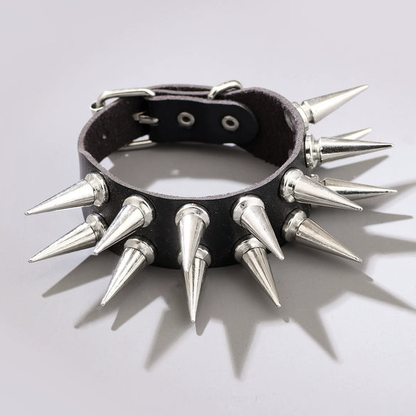 Multilayer Punk Style Chain Bracelet Alloy Geometric Inlay Jewelry Accessories Unisex