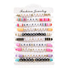 Multilayer Stacking Combination Bracelet Soft Clay Handmade Bohemian Letter Beads Jewelry For Unisex