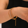 Multilayer Stainless Steel Bracelet Geometric Pattern Electroplating Design For Women